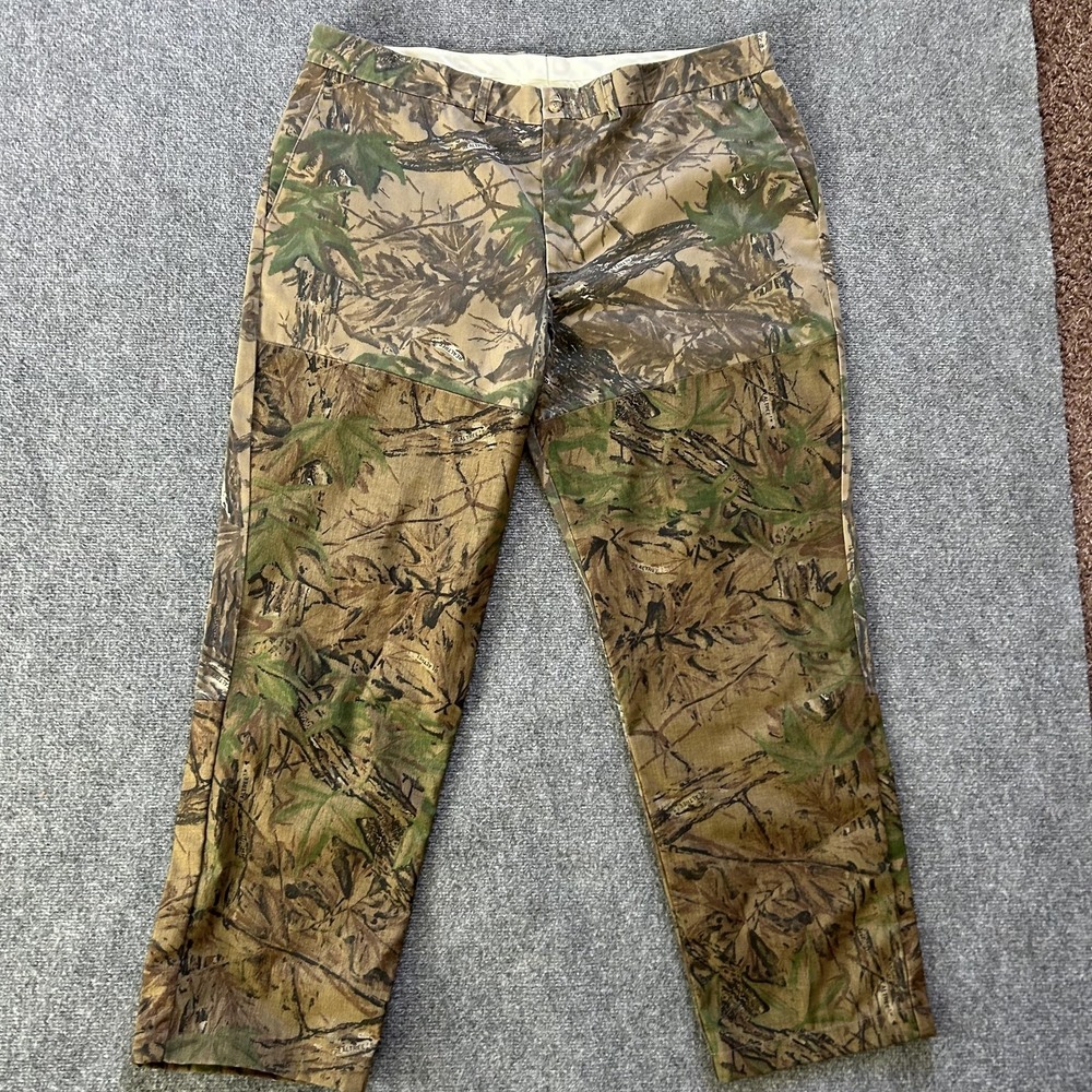Cabelas Pants Mens‎ 44x32Brown Realtree Camo Canvas Hunting Upland Outdoor VTG